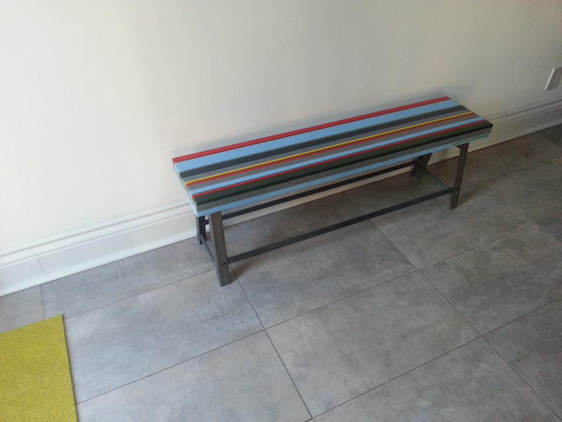 Multi Coloured Bench