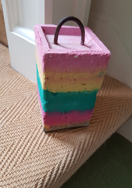 Personalised Jonny Concrete Doorstop for Sale