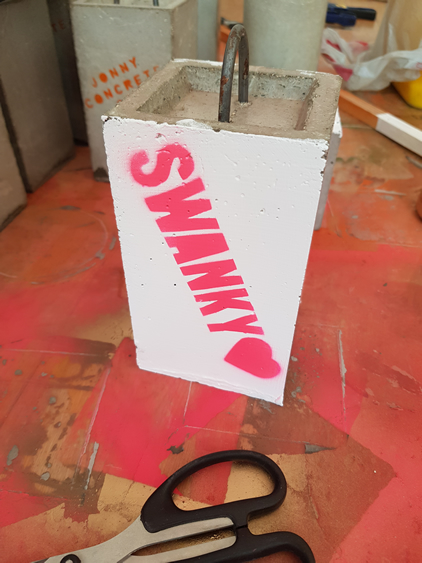 Personalised Jonny Concrete Doorstop for Sale