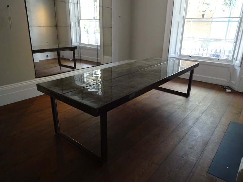 Large Composite Concrete Dining Table UK